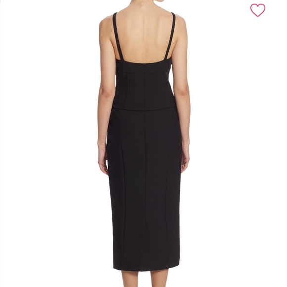 Cinq a sept Demia lace up corset midi dress sz 2 - Picture 2 of 5